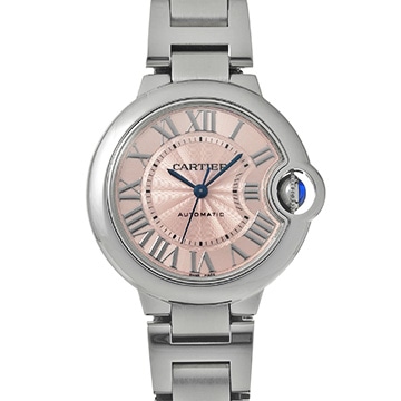 カルティエ バロン ブルー 33mm W6920100 ピンク ユニセックス 時計 【中古】【wristwatch】