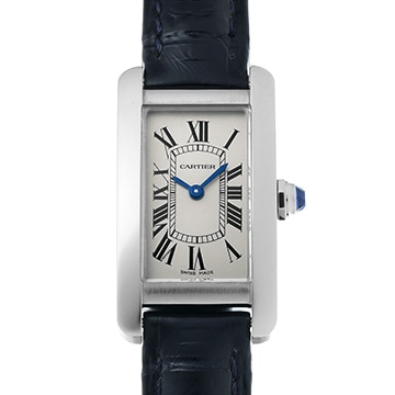 カルティエ タンク アメリカン SM WSTA0016 シルバー レディース 時計 【中古】【wristwatch】