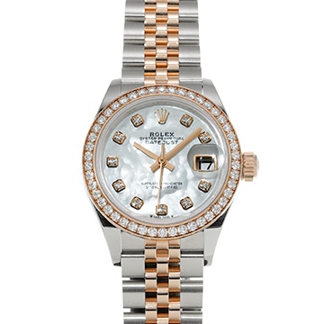 ロレックス レディ デイトジャスト 28 279381RBR ホワイトシェル/ダイヤモンド レディース 時計 【中古】【wristwatch】