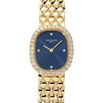パテック フィリップ ゴールデンエリプス 4729/1J-001 ブルー/ダイヤモンド ユニセックス 時計 【中古】【wristwatch】