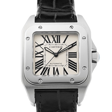 カルティエ サントス 100 MM W20106X8 シルバー ユニセックス 時計 【中古】【wristwatch】