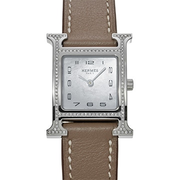 エルメス Hウォッチ HH1.235 ホワイトシェル レディース 時計 【中古】【wristwatch】