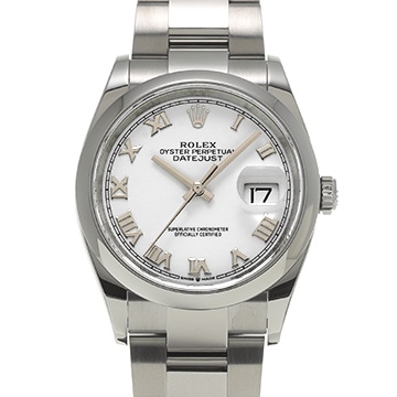 ロレックス デイトジャスト 36 126200 ホワイト メンズ 時計 【中古】【wristwatch】