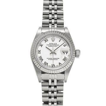 ロレックス デイトジャスト 79174 ホワイト レディース 時計 【中古】【wristwatch】
