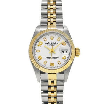 ロレックス デイトジャスト 79173 ホワイト レディース 時計 【中古】【wristwatch】