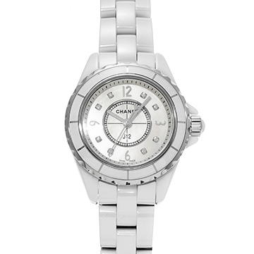 シャネル J12 29MM H2570 ホワイトシェル/ダイヤモンド レディース 時計 【中古】【wristwatch】