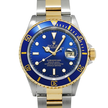 ロレックス サブマリーナ デイト 16613 ブルー メンズ 時計 【中古】【wristwatch】