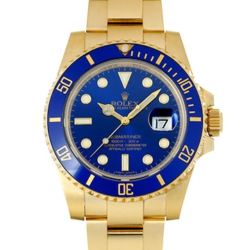 ロレックス サブマリーナ デイト 116618LB ブルー メンズ 時計 【中古】【wristwatch】