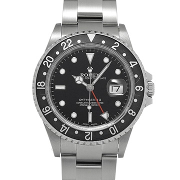 ロレックス GMTマスターII 16710 ブラック メンズ 時計 【中古】【wristwatch】