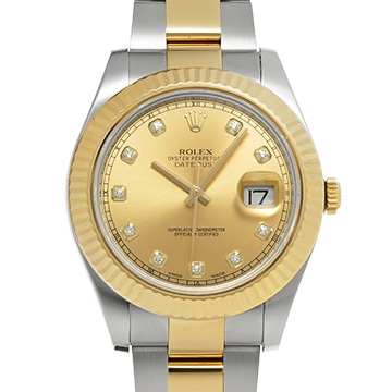 ロレックス デイトジャストII 116333G シャンパン/ダイヤモンド メンズ 時計 【中古】【wristwatch】