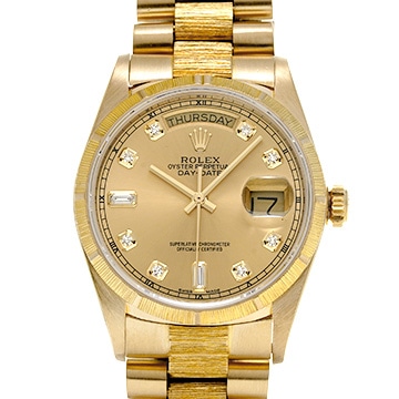 ロレックス デイデイト 18078A シャンパン/ダイヤモンド メンズ 時計 【中古】【wristwatch】