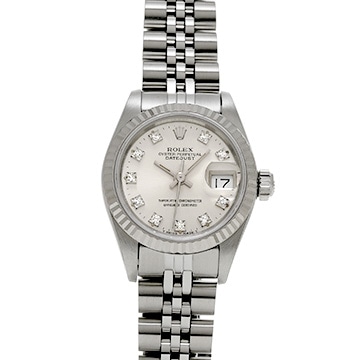 ロレックス デイトジャスト 26 69174G シルバー/ダイヤモンド レディース 時計 【中古】【wristwatch】