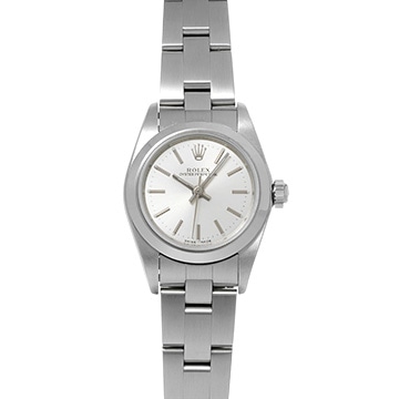 ロレックス オイスターパーペチュアル 76080 シルバー レディース 時計 【中古】【wristwatch】