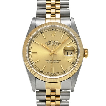 ロレックス デイトジャスト 36 16233 シャンパン メンズ 時計 【中古】【wristwatch】