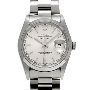 ロレックス デイトジャスト 16200 シルバー メンズ 時計 【中古】【wristwatch】