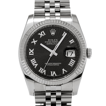 ロレックス デイトジャスト 116234 ブラックサンビーム メンズ 時計 【中古】【wristwatch】