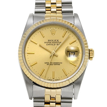 ロレックス デイトジャスト 16233 シャンパン メンズ 時計 【中古】【wristwatch】