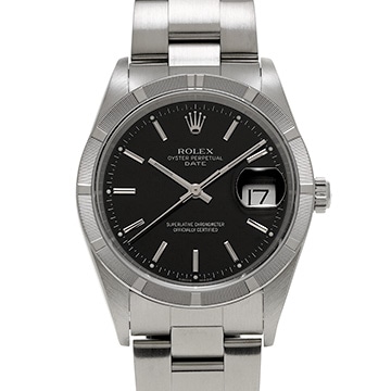 ロレックス オイスターパーペチュアル デイト 15210 ブラック メンズ 時計 【中古】【wristwatch】