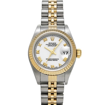 ロレックス デイトジャスト 79173 ホワイト レディース 時計 【中古】【wristwatch】