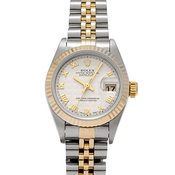 ロレックス デイトジャスト 69173 アイボリーピラミッド レディース 時計 【中古】【wristwatch】