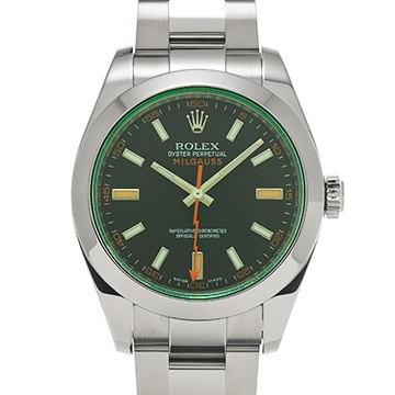 ロレックス ミルガウス 116400GV ブラック メンズ 時計 【中古】【wristwatch】