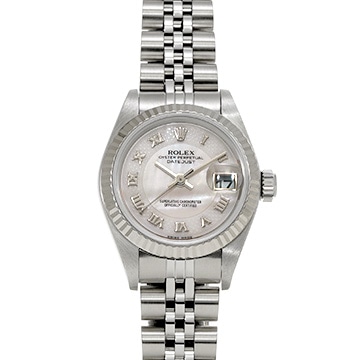 ロレックス デイトジャスト 79174NR ホワイトシェル レディース 時計 【中古】【wristwatch】