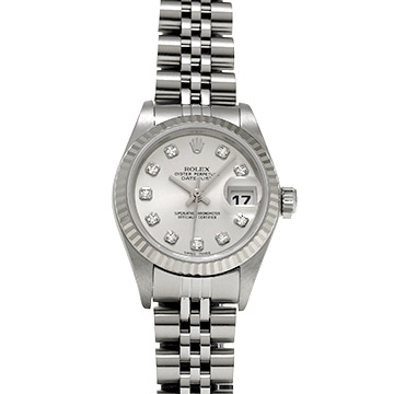 ロレックス デイトジャスト 79174G シルバー/ダイヤモンド レディース 時計 【中古】【wristwatch】