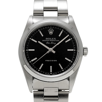 ロレックス エアキング 14000 ブラック メンズ 時計 【中古】【wristwatch】
