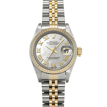 ロレックス デイトジャスト 79173NR ホワイトシェル レディース 時計 【中古】【wristwatch】