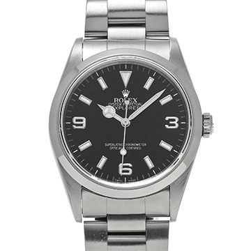 ロレックス エクスプローラー 14270 ブラック メンズ 時計 【中古】【wristwatch】