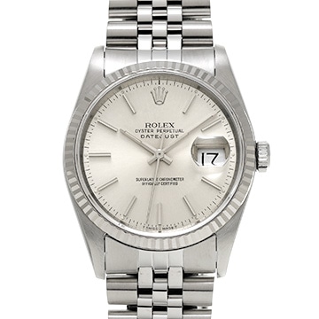 ロレックス デイトジャスト 36 16234 シルバー メンズ 時計 【中古】【wristwatch】