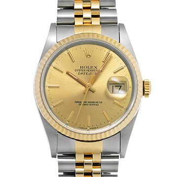ロレックス デイトジャスト 36 16233 シャンパン メンズ 時計 【中古】【wristwatch】