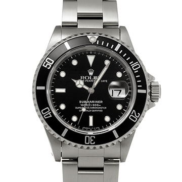 ロレックス サブマリーナ デイト 16610 ブラック メンズ 時計 【中古】【wristwatch】