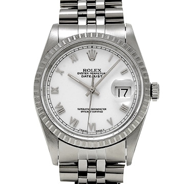 ロレックス デイトジャスト 16220 ホワイト メンズ 時計 【中古】【wristwatch】