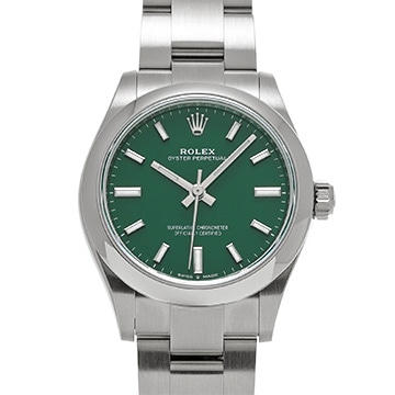 ロレックス オイスターパーペチュアル 31 277200 グリーン ユニセックス 時計 【中古】【wristwatch】
