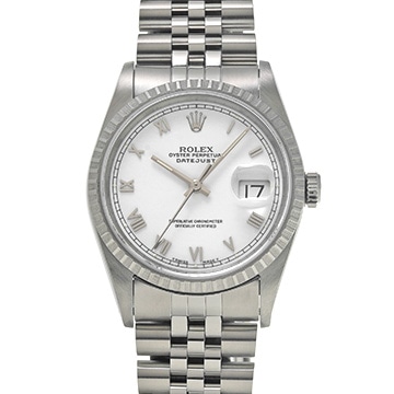 ロレックス デイトジャスト 16220 ホワイト メンズ 時計 【中古】【wristwatch】