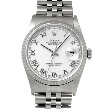 ロレックス デイトジャスト 16220 ホワイト メンズ 時計 【中古】【wristwatch】