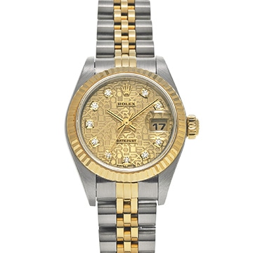 ロレックス デイトジャスト 79173G シャンパンコンピュータ/ダイヤモンド レディース 時計 【中古】【wristwatch】