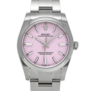 ロレックス オイスターパーペチュアル 34 124200 キャンディピンク ユニセックス 時計 【中古】【wristwatch】