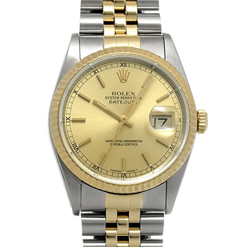 ロレックス デイトジャスト 36 16233 シャンパン メンズ 時計 【中古】【wristwatch】