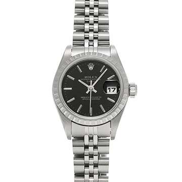 ロレックス オイスターパーペチュアル デイト 79240 ブラック レディース 時計 【中古】【wristwatch】