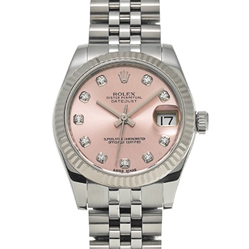 ロレックス デイトジャスト 178274G ピンク/ダイヤモンド ユニセックス 時計 【中古】【wristwatch】