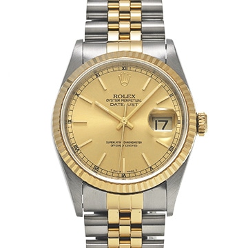 ロレックス デイトジャスト 36 16233 シャンパン メンズ 時計 【中古】【wristwatch】