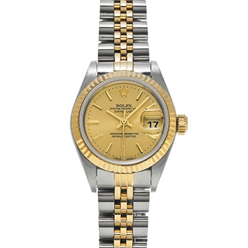 ロレックス デイトジャスト 26 79173 シャンパン レディース 時計 【中古】【wristwatch】