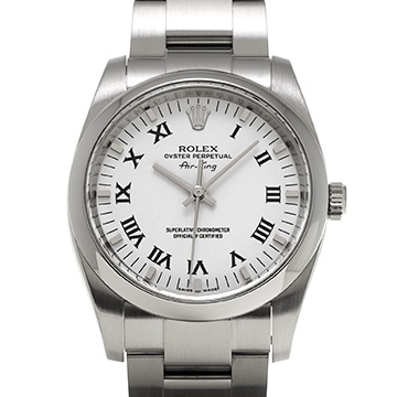 ロレックス エアキング 114200 ホワイト メンズ 時計 【中古】【wristwatch】