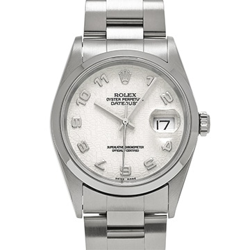 ロレックス デイトジャスト 16200 アイボリーコンピュータ メンズ 時計 【中古】【wristwatch】
