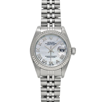 ロレックス デイトジャスト 79174NR ホワイトシェル レディース 時計 【中古】【wristwatch】