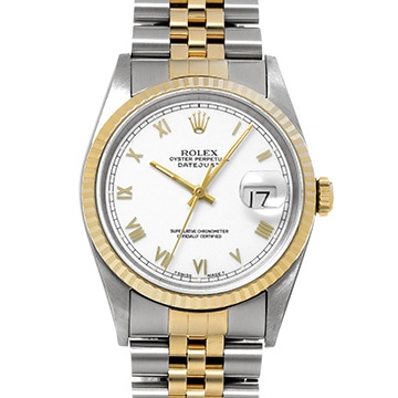 ロレックス デイトジャスト 36 16233 ホワイト メンズ 時計 【中古】【wristwatch】