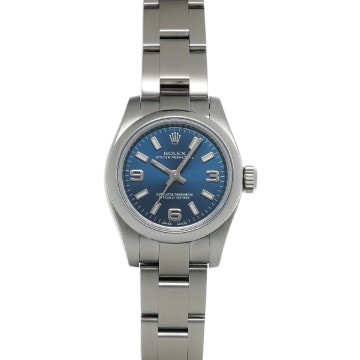 ロレックス オイスターパーペチュアル 26 176200 ブルー レディース 時計 【中古】【wristwatch】