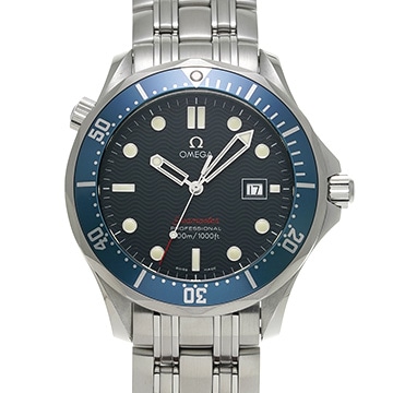 オメガ シーマスター 300 クォーツ 2221.80 ブルー メンズ 時計 【中古】【wristwatch】